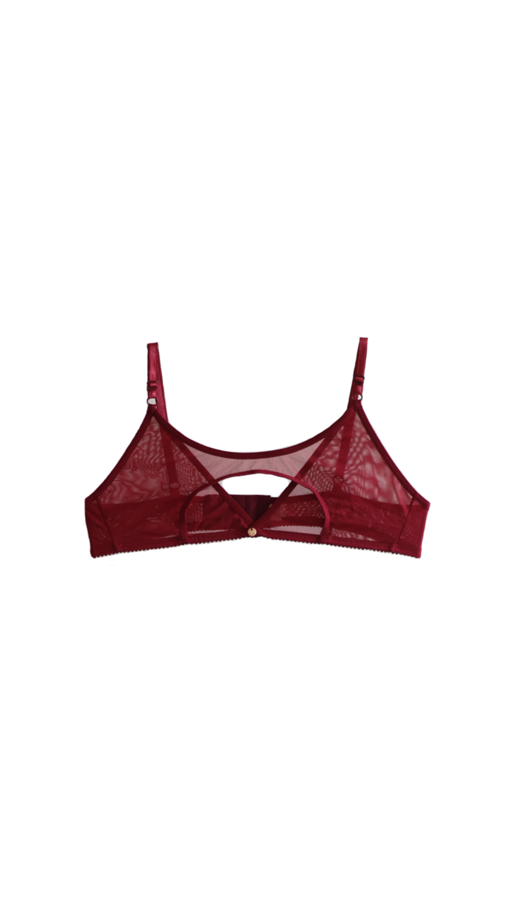 Bralette Intuicion Vino Malla Esencia Lenceria