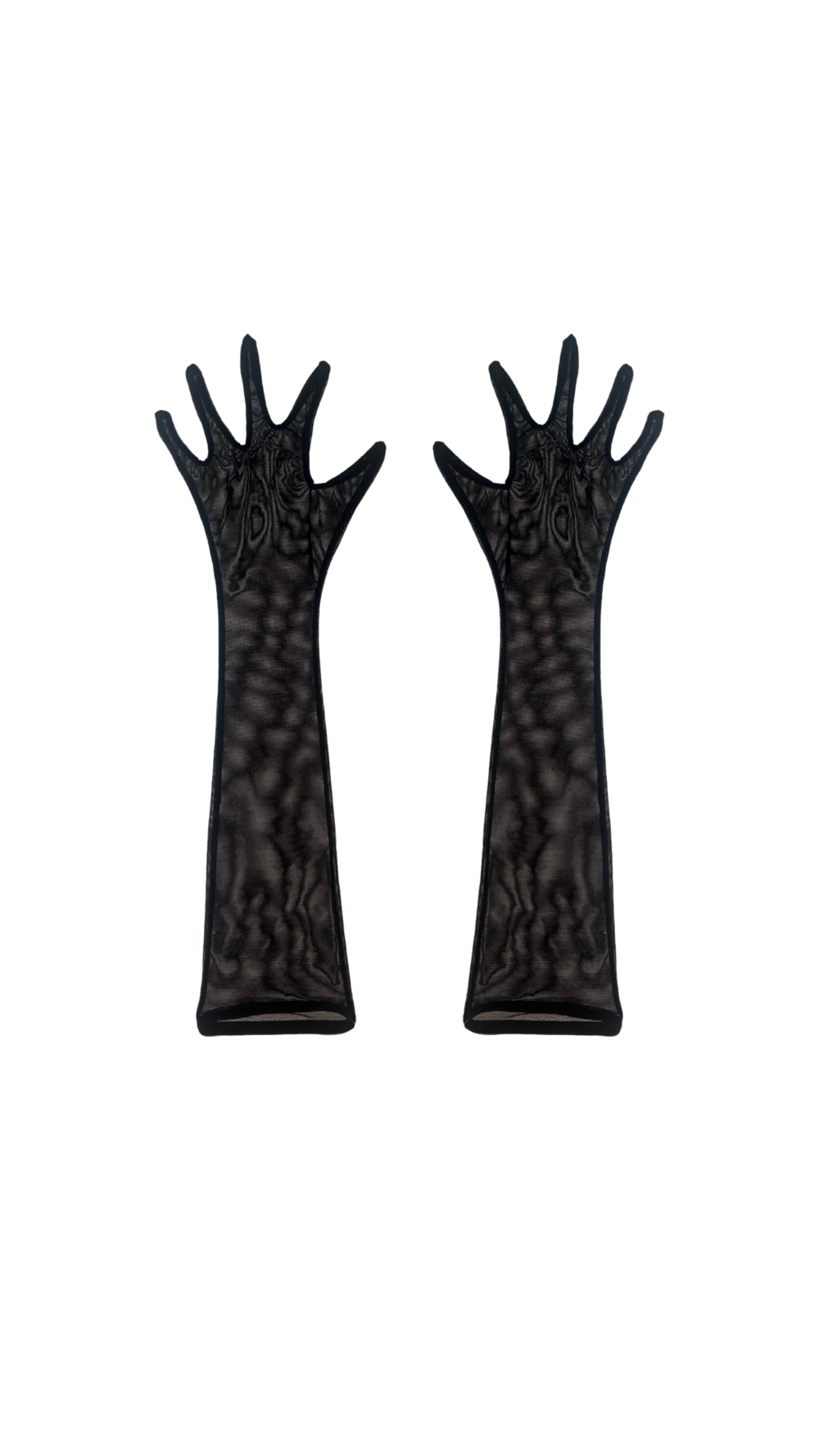 Guantes Negros malla transparente elegantes sofisticados comodos sencillos lindos sensuales