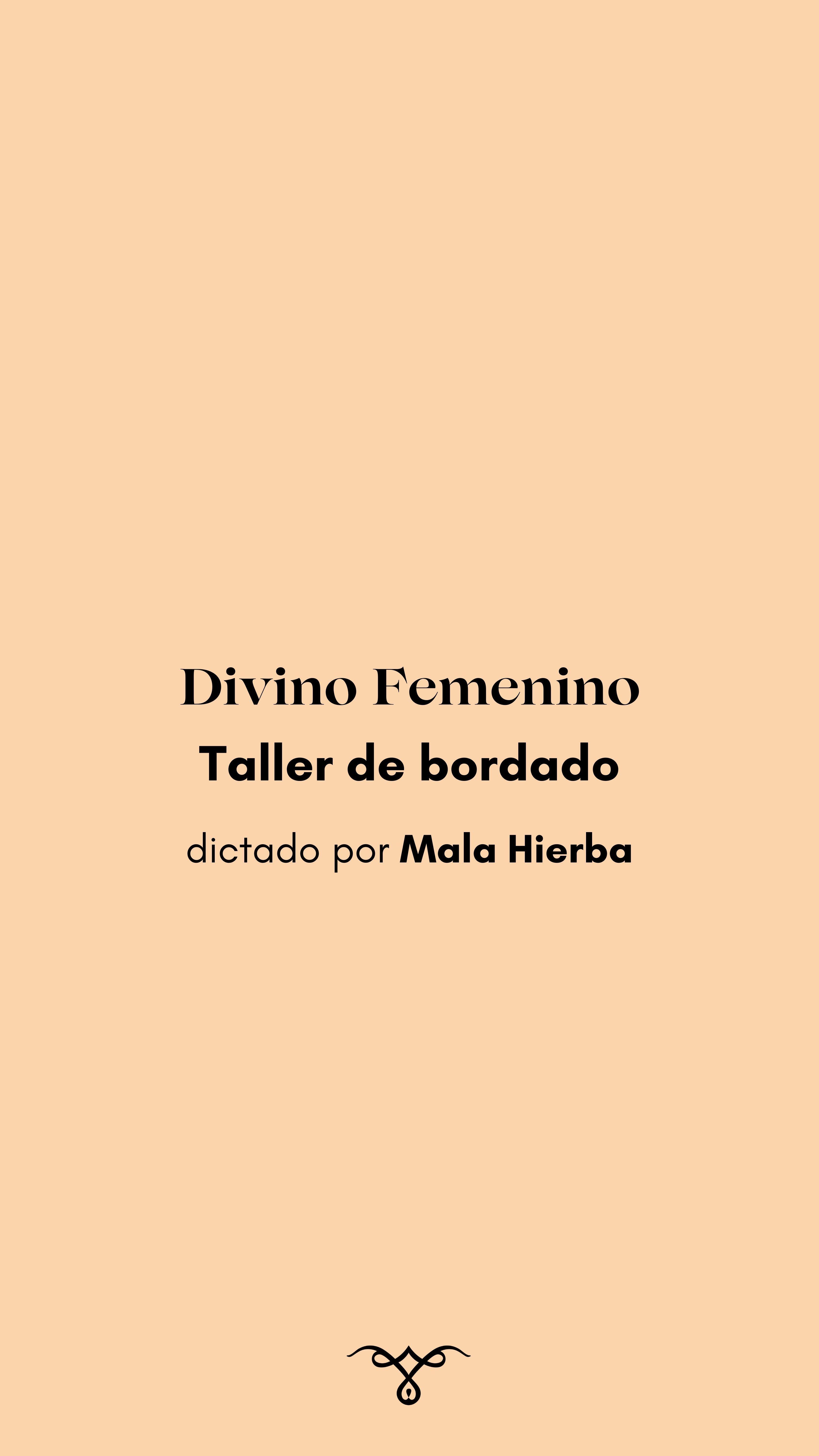 Divino femenino 🌸 Primer taller de bordado dictado por @_mala.hierba_ 🧵🪡 Juntas